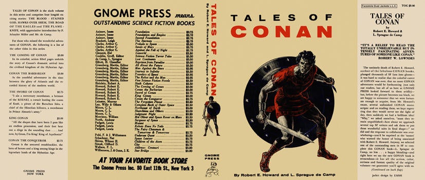 Item #3981 Tales of Conan. Robert E. Howard, L. Sprague de Camp