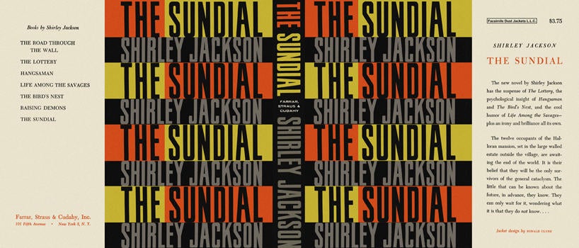 Item #3996 Sundial, The. Shirley Jackson