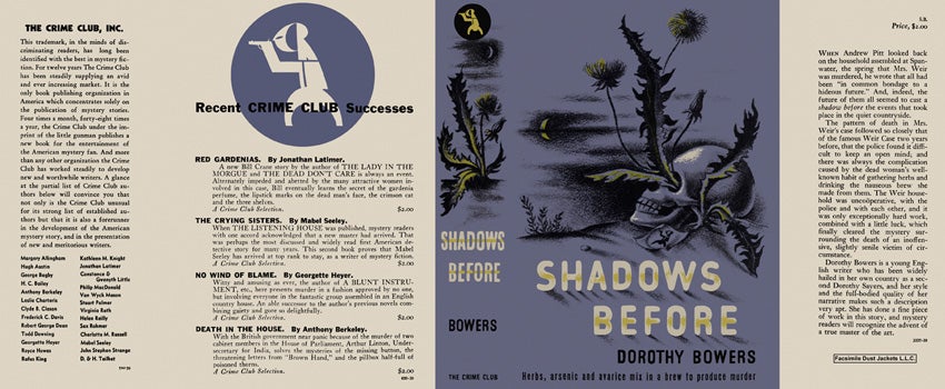 Item #40142 Shadows Before. Dorothy Bowers