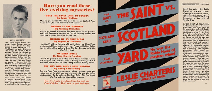 Item #40148 Saint vs. Scotland Yard, The. Leslie Charteris