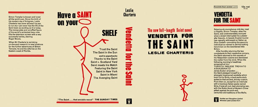 Item #40151 Vendetta for the Saint. Leslie Charteris