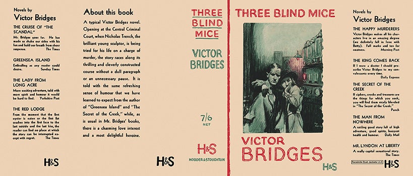 Item #40205 Three Blind Mice. Victor Bridges
