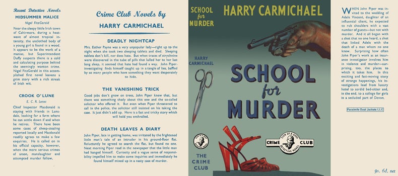 Item #40258 School for Murder. Harry Carmichael.