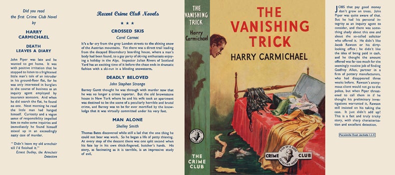 Item #40259 Vanishing Trick, The. Harry Carmichael.