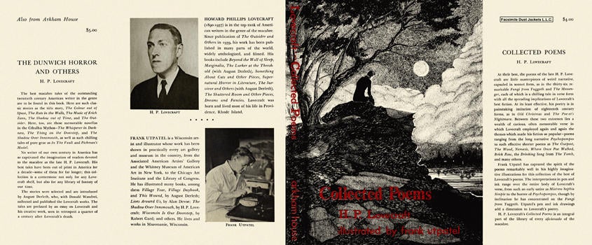 Item #4029 Collected Poems. H. P. Lovecraft