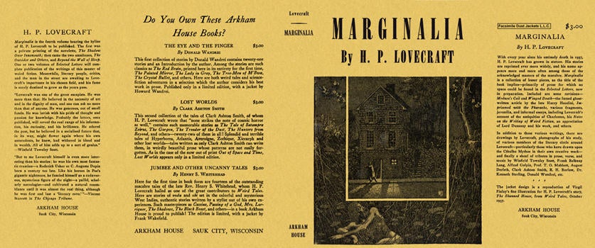 Item #4034 Marginalia. H. P. Lovecraft.