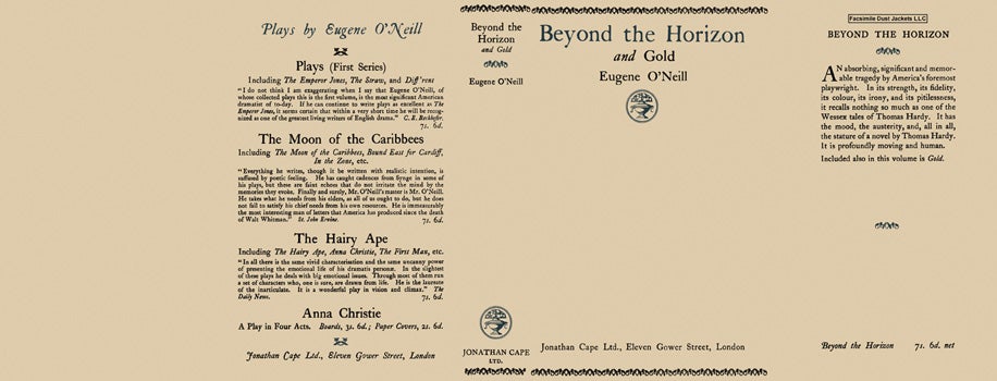 Item #40369 Beyond the Horizon and Gold. Eugene O'Neill