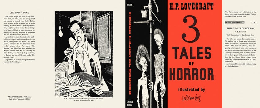 Item #4039 Three Tales of Horror. H. P. Lovecraft.