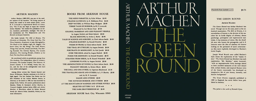 Item #4044 Green Round, The. Arthur Machen