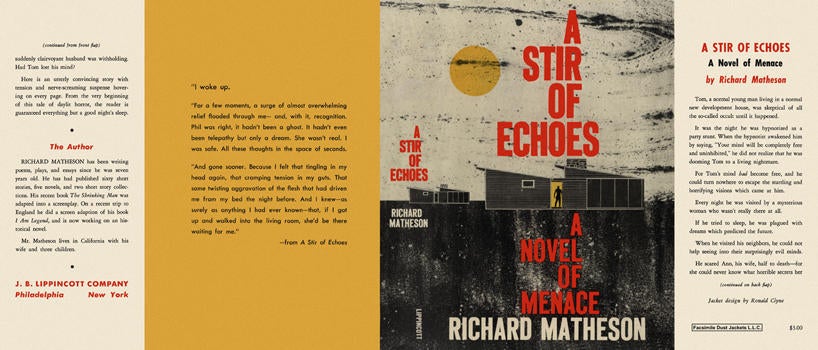 Item #4051 Stir of Echoes, A. Richard Matheson.