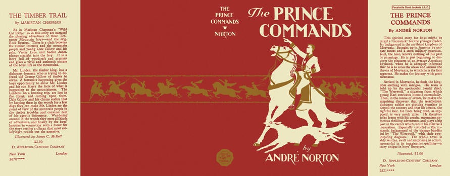 Item #4073 Prince Commands, The. Andre Norton