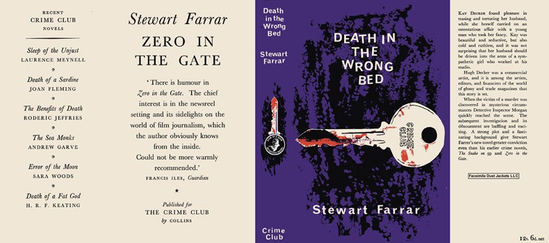 Item #40741 Death in the Wrong Bed. Stewart Farrar.
