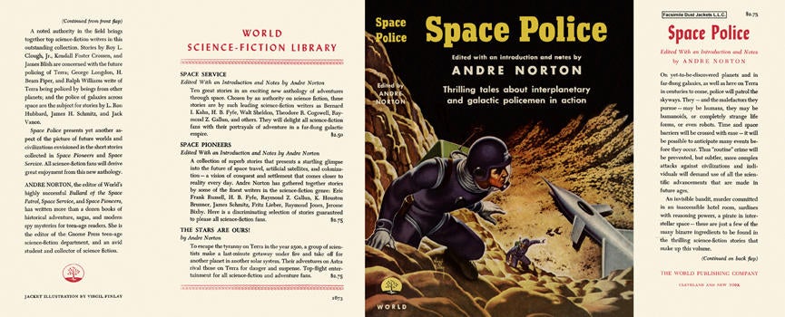 Item #4075 Space Police. Andre Norton, Anthology