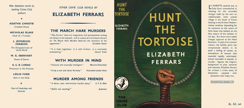 Item #40760 Hunt the Tortoise. Elizabeth Ferrars