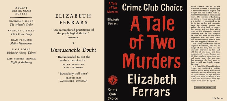 Item #40768 Tale of Two Murders, A. Elizabeth Ferrars.