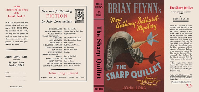 Item #40791 Sharp Quillet, The. Brian Flynn