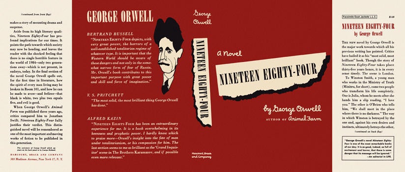 Item #4082 Nineteen Eighty-Four. George Orwell