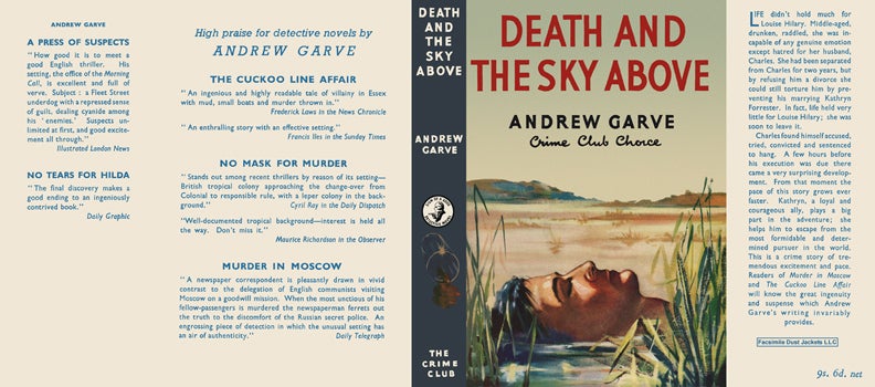 Item #40862 Death and the Sky Above. Andrew Garve