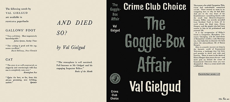 Item #40878 Goggle-Box Affair, The. Val Gielgud