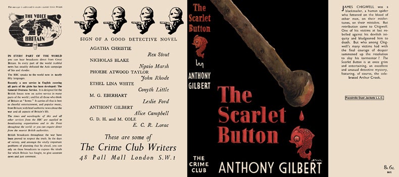 Item #40894 Scarlet Button, The. Anthony Gilbert