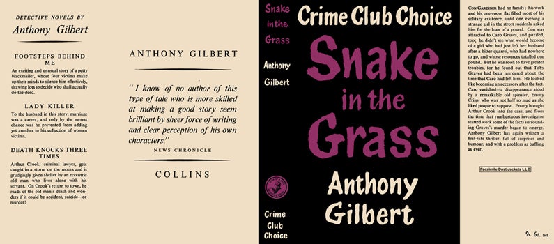Item #40896 Snake in the Grass. Anthony Gilbert