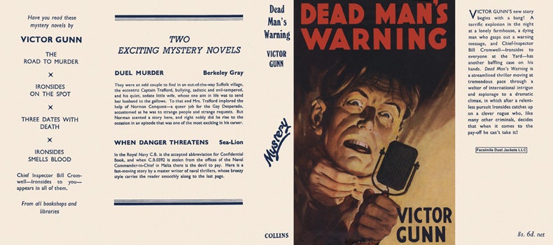 Item #40984 Dead Man's Warning. Victor Gunn.