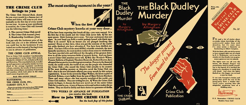 Item #41 Black Dudley Murder, The. Margery Allingham