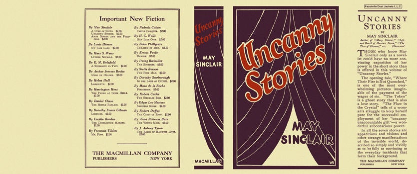 Item #4107 Uncanny Stories. May Sinclair
