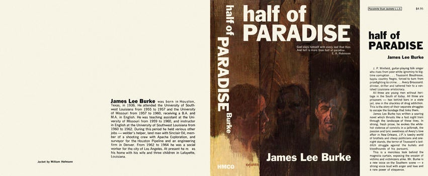 Item #411 Half of Paradise. James Lee Burke