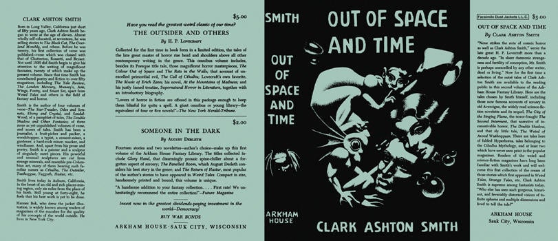 Item #4111 Out of Space and Time. Clark Ashton Smith
