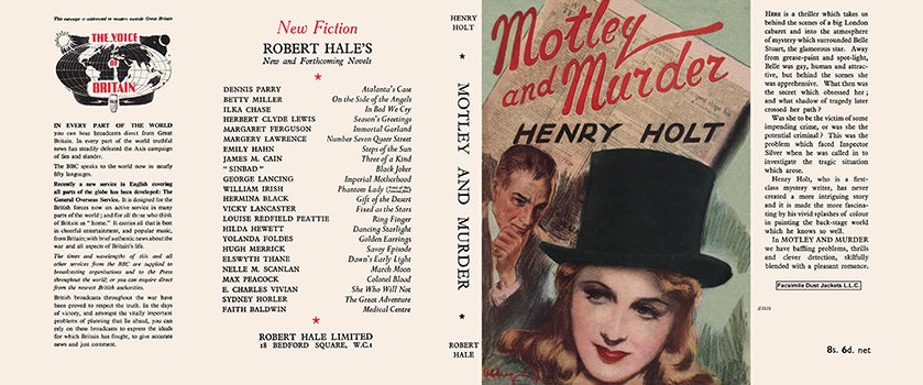 Item #41118 Motley and Murder. Henry Holt