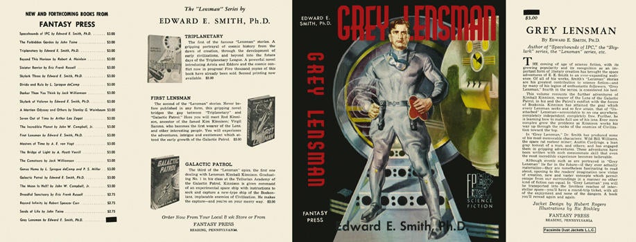 Item #4115 Grey Lensman. Edward E. Smith, Ph D