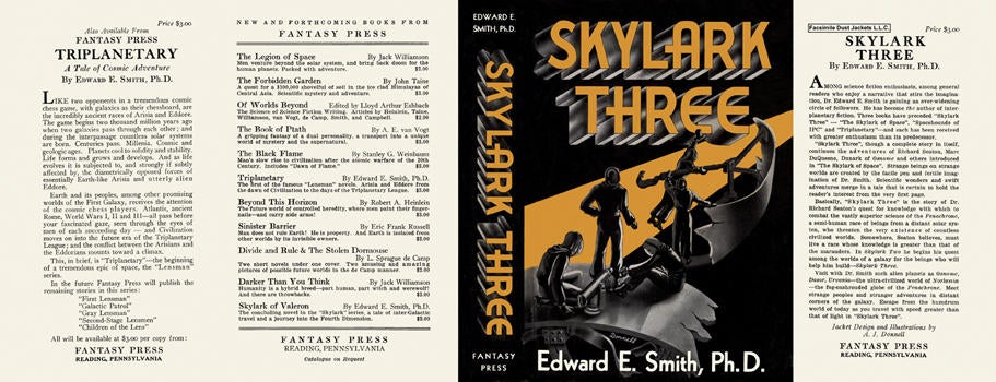 Item #4119 Skylark Three. Edward E. Smith, Ph D