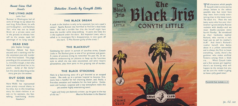 Item #41323 Black Iris, The. Conyth Little.