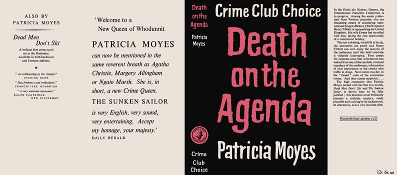 Item #41579 Death on the Agenda. Patricia Moyes