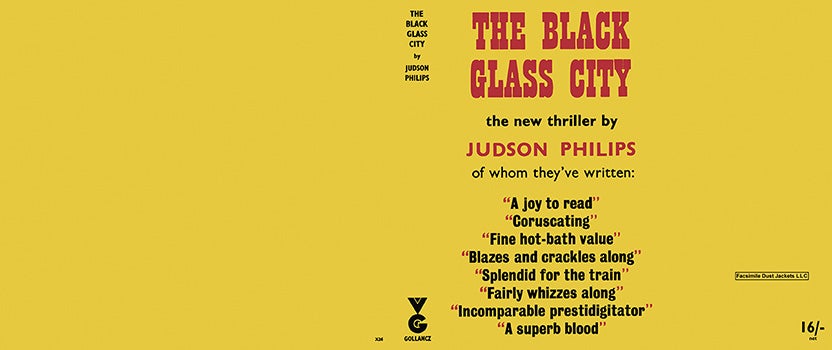 Item #41659 Black Glass City, The. Judson Philips.