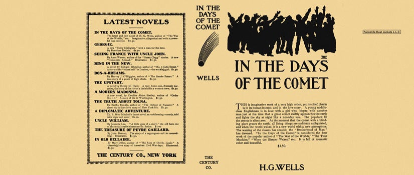Item #4173 In the Days of the Comet. H. G. Wells.