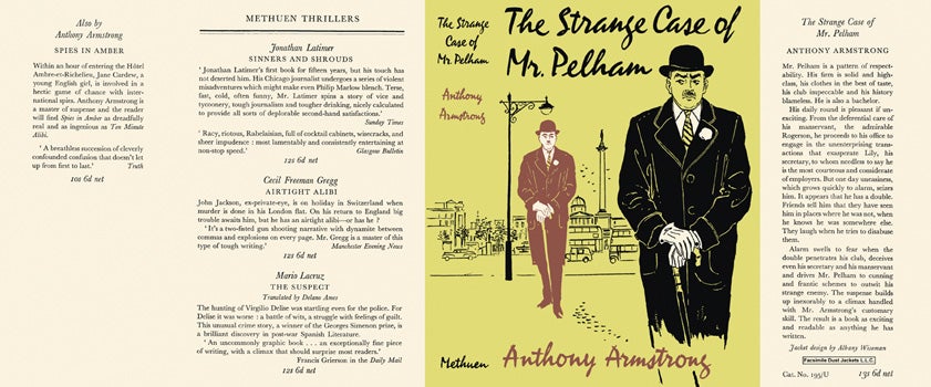 Item #41836 Strange Case of Mr. Pelham, The. Anthony Armstrong
