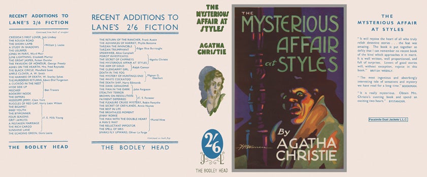 Item #41844 Mysterious Affair at Styles, The. Agatha Christie.