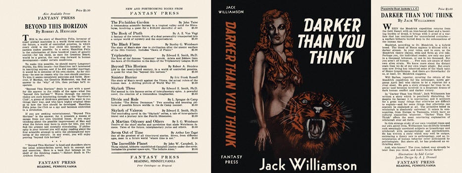 Item #4185 Darker Than You Think. Jack Williamson