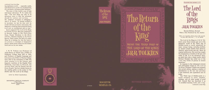 Item #41865 Return of the King, The. J. R. R. Tolkien