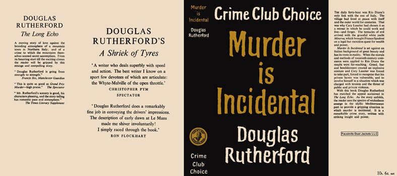 Item #41869 Murder Is Incidental. Douglas Rutherford.