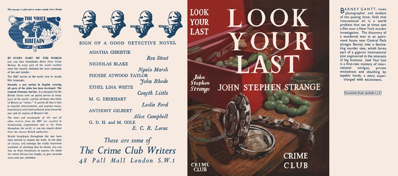 Item #41970 Look Your Last. John Stephen Strange