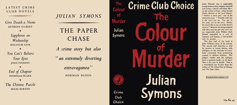 Item #41977 Colour of Murder, The. Julian Symons