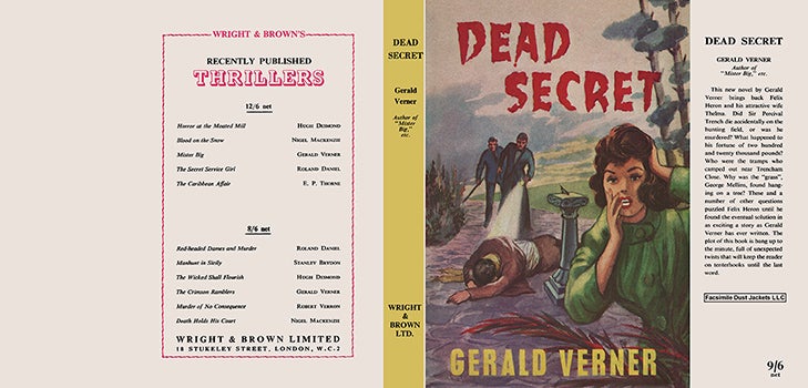 Item #42075 Dead Secret. Gerald Verner.