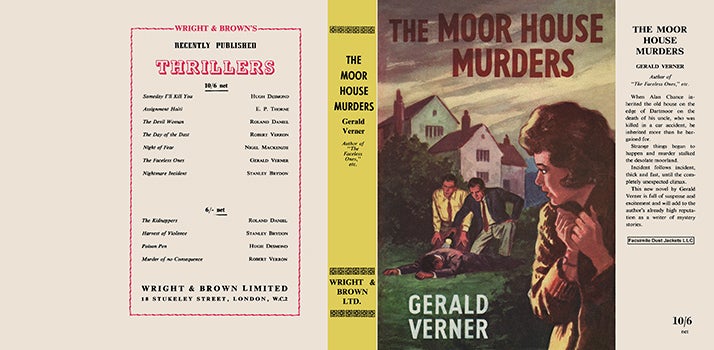 Item #42083 Moor House Murders, The. Gerald Verner