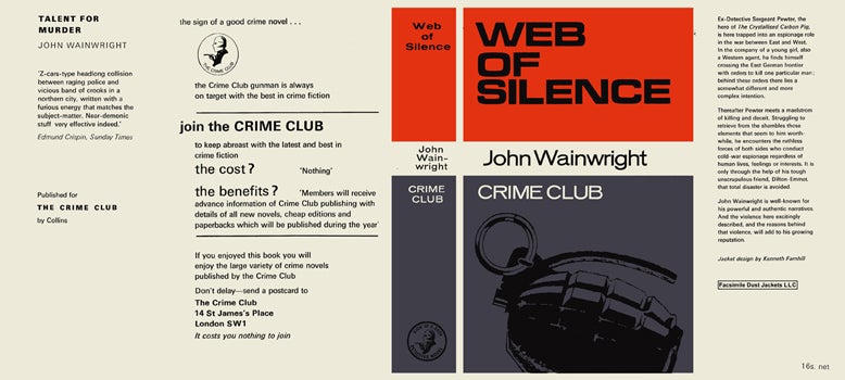 Item #42102 Web of Silence. John Wainwright.