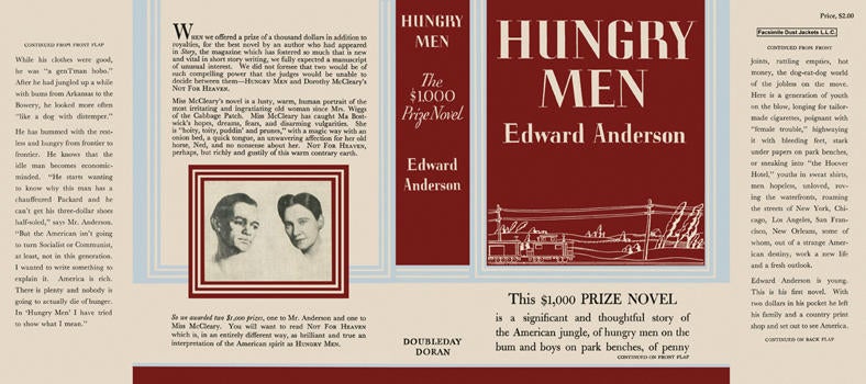 Item #4217 Hungry Men. Edward Anderson