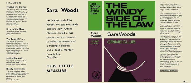 Item #42197 Windy Side of the Law, The. Sara Woods.