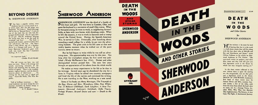 Item #4220 Death in the Woods and Other Stories. Sherwood Anderson.